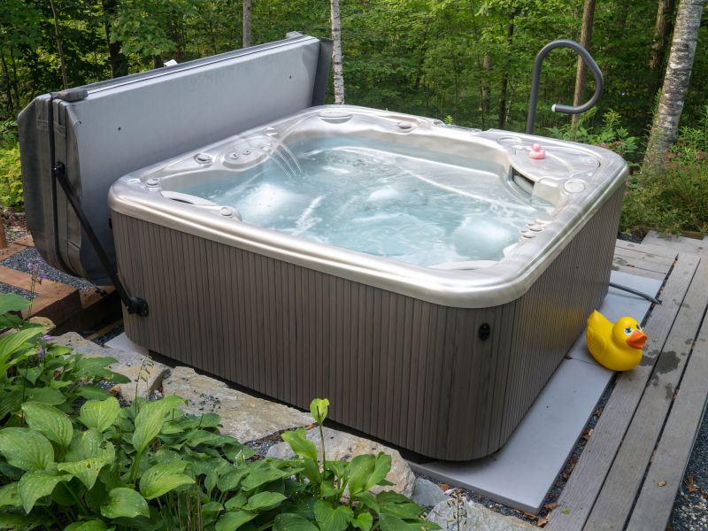 Hot Tub Installation in Progress